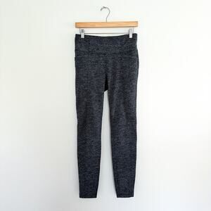 Athleta Herringbone Metro High Waisted Leggings Black M